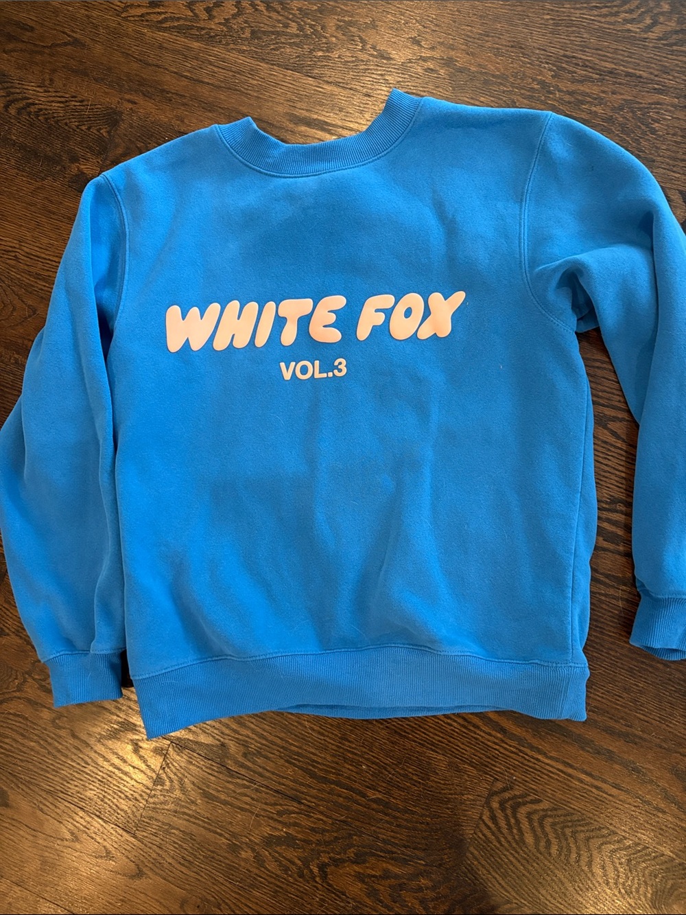 White Fox Boutique Blue 'WHITE FOX VOL.3' Crewneck Sweatshirt